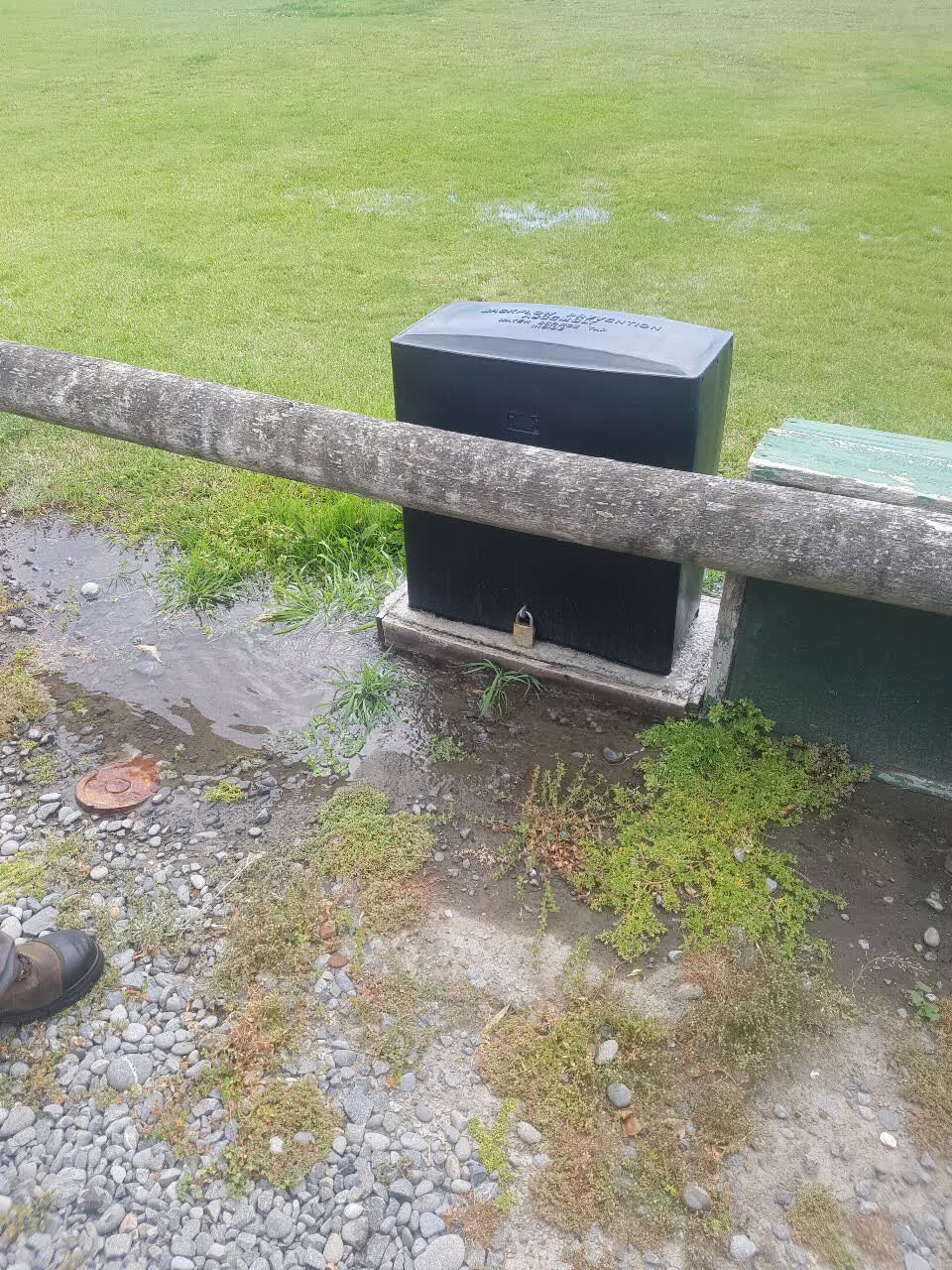 The photograph attached to this wastewater/stormwater report