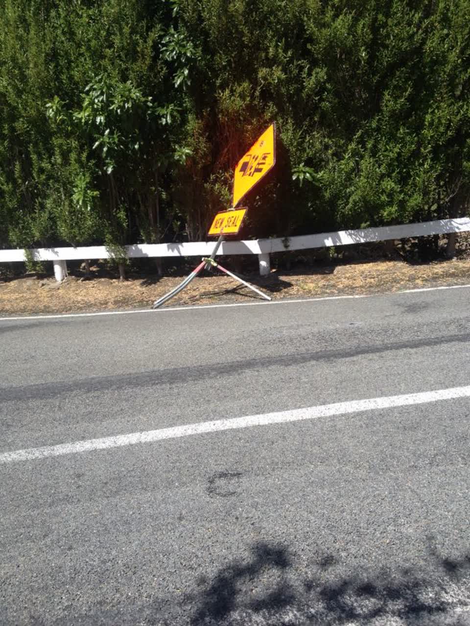 The photograph attached to this roading/streets report