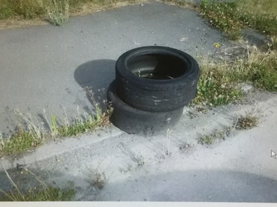 The photograph attached to this rubbish/recycling report