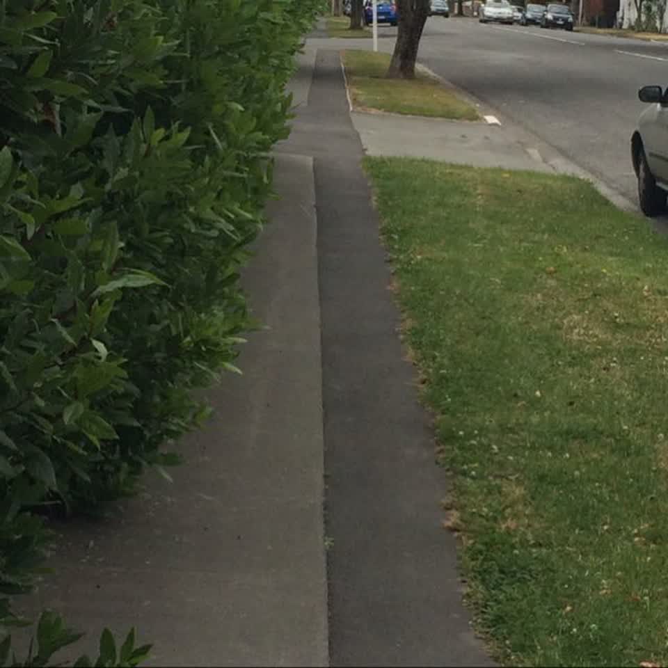 The photograph attached to this roading/streets report