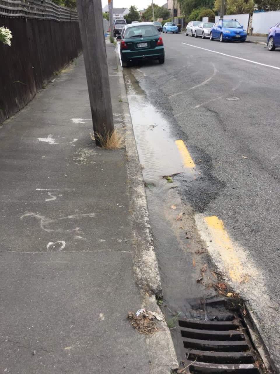 The photograph attached to this wastewater/stormwater report