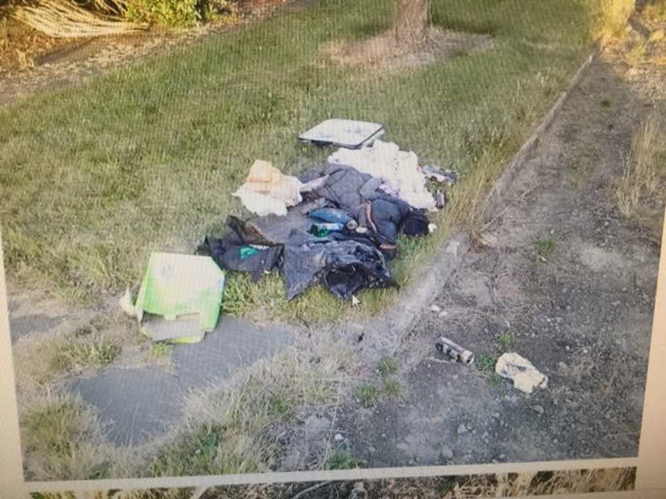 The photograph attached to this rubbish/recycling report