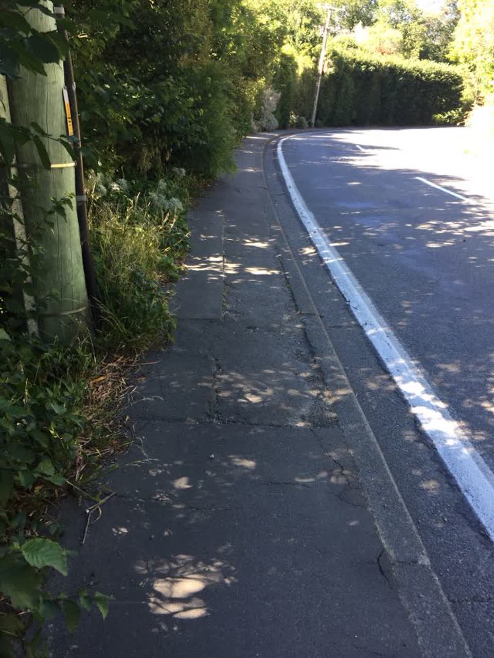 The photograph attached to this roading/streets report