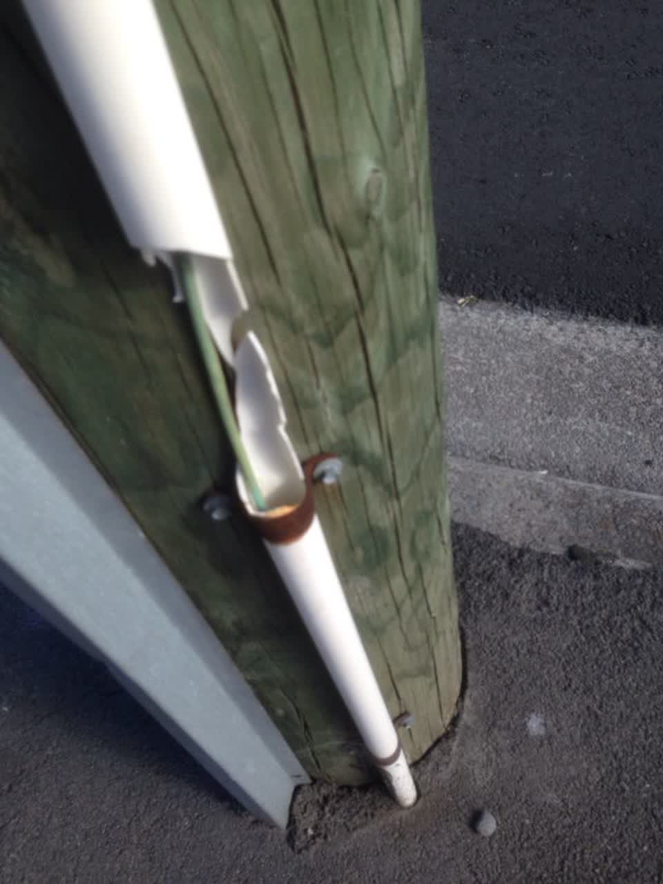 The photograph attached to this roading/streets report