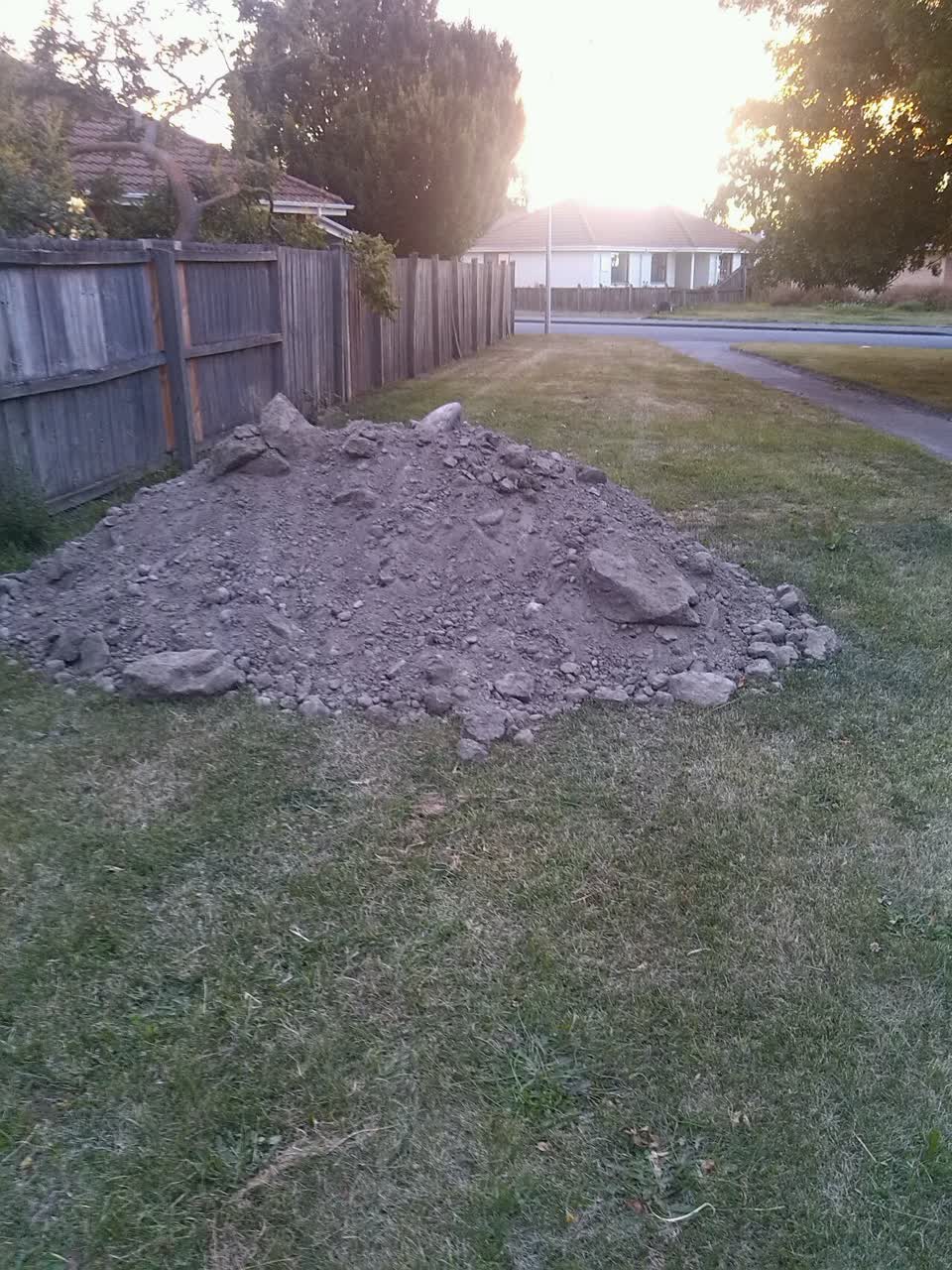 The photograph attached to this roading/streets report