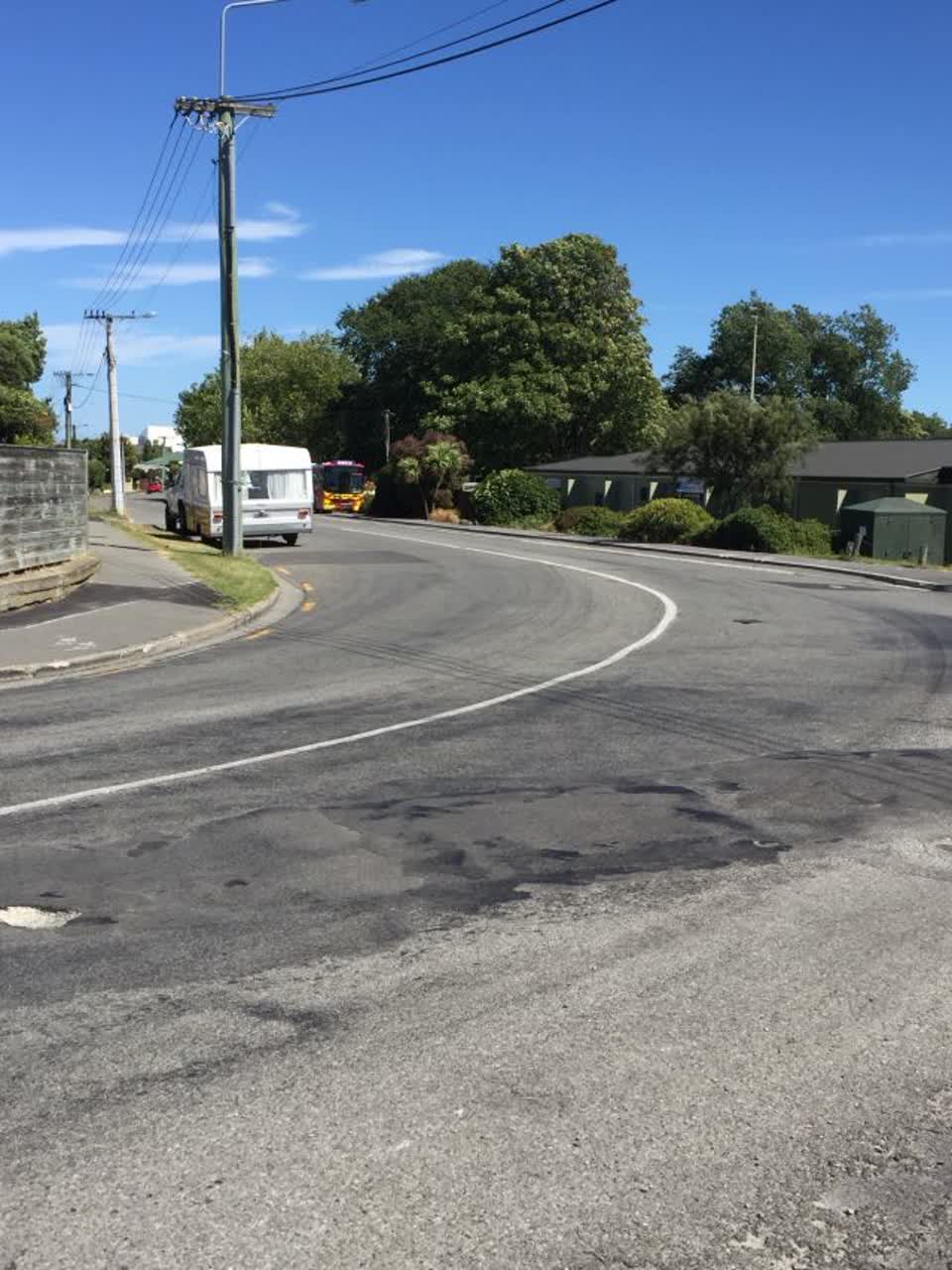 The photograph attached to this roading/streets report