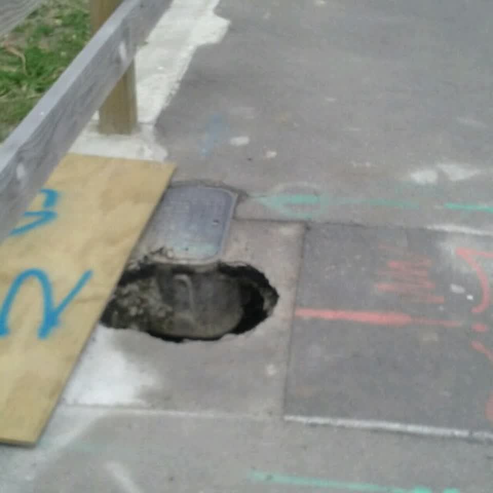 The photograph attached to this water supply report