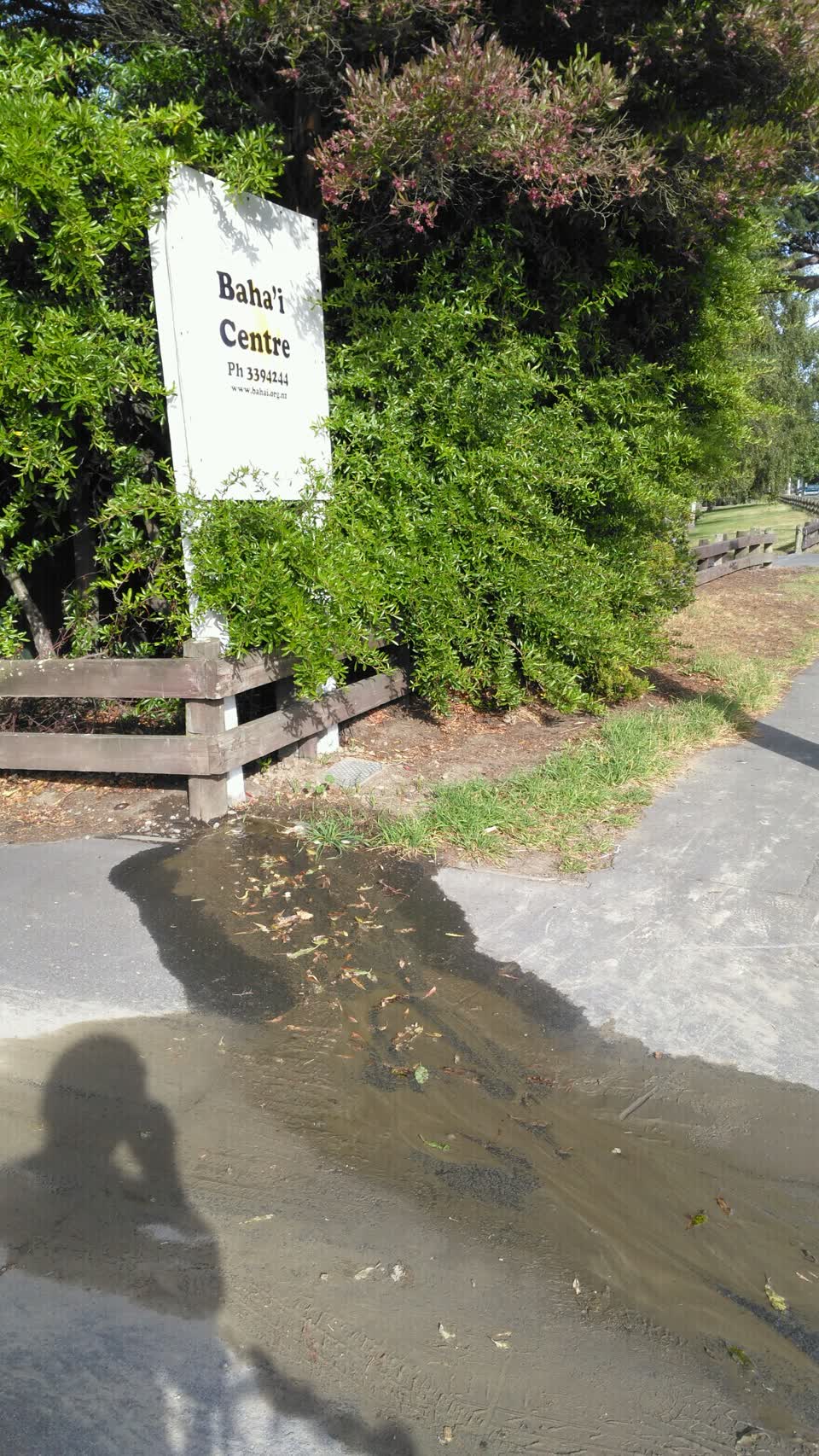 The photograph attached to this water supply report