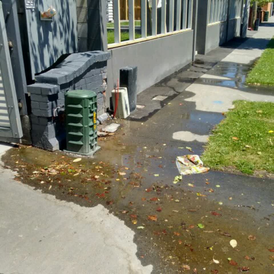 The photograph attached to this water supply report