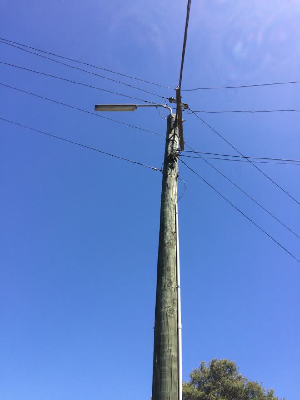 The photograph attached to this roading/streets report