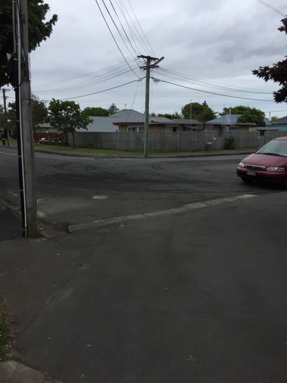 The photograph attached to this roading/streets report