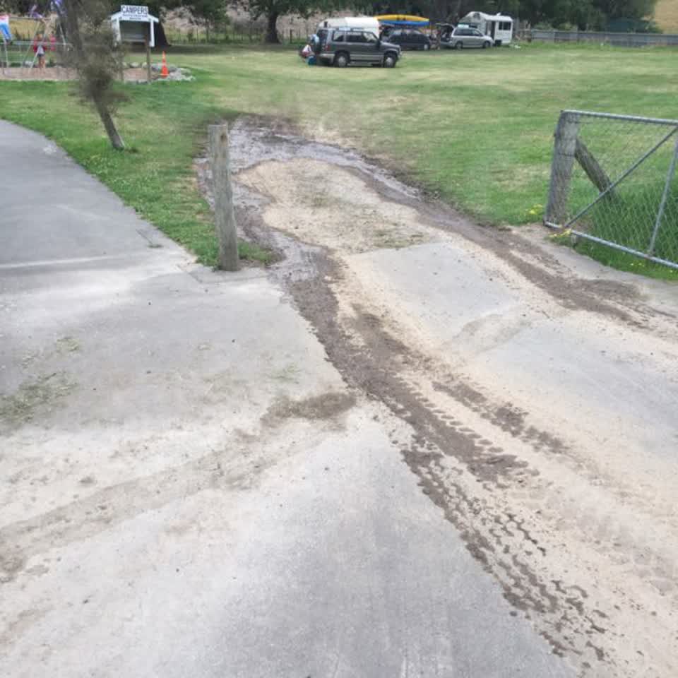 The photograph attached to this wastewater/stormwater report
