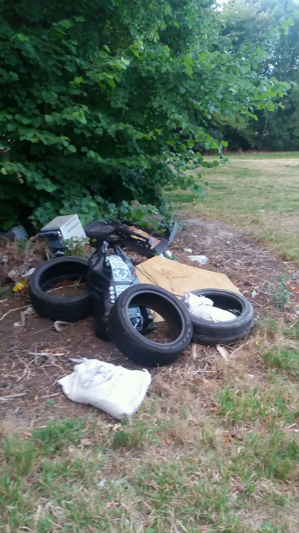 The photograph attached to this rubbish/recycling report