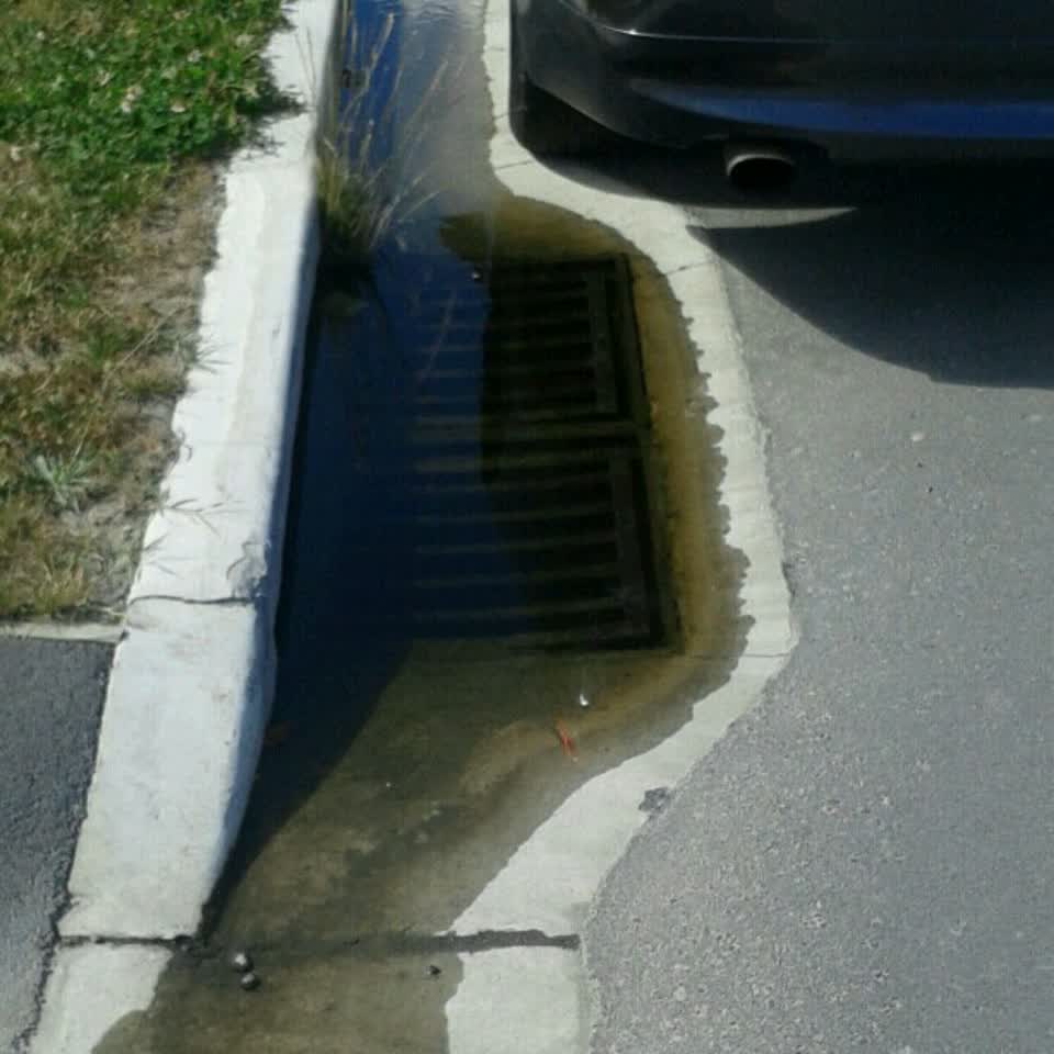 The photograph attached to this wastewater/stormwater report