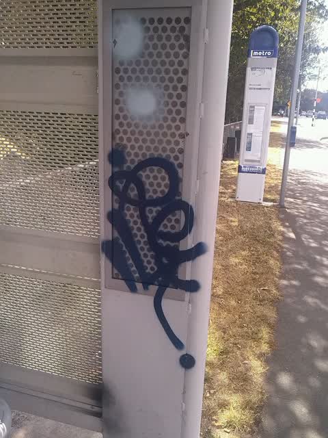 Graffiti, a report photo