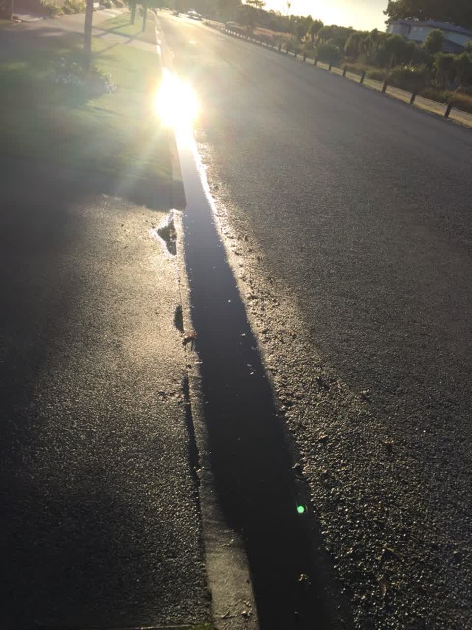 The photograph attached to this wastewater/stormwater report