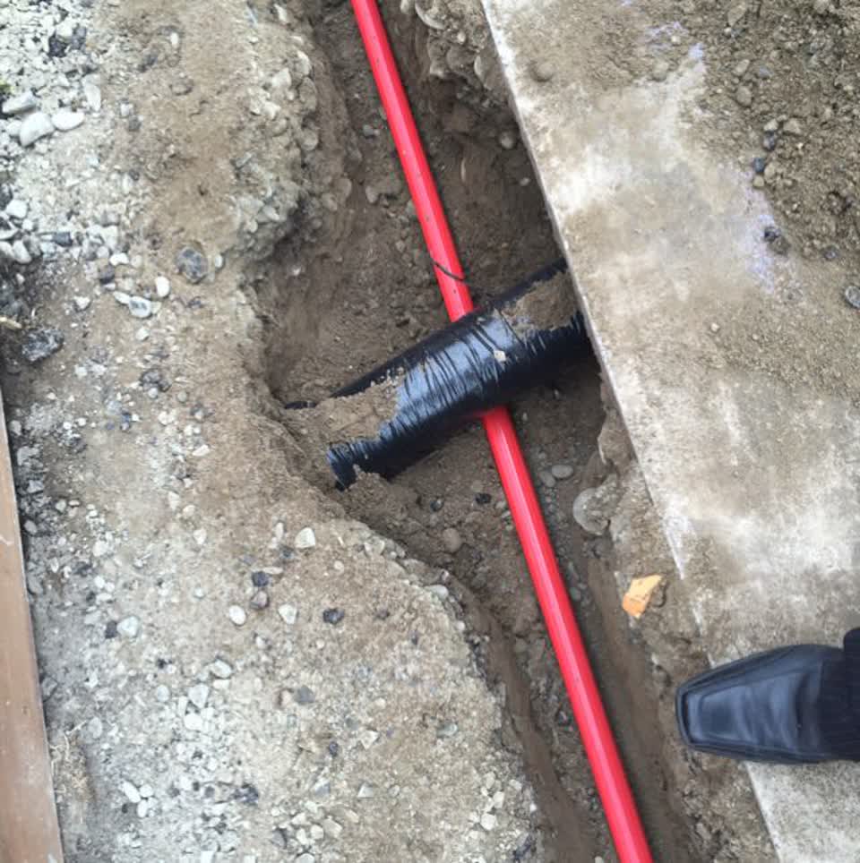 The photograph attached to this wastewater/stormwater report