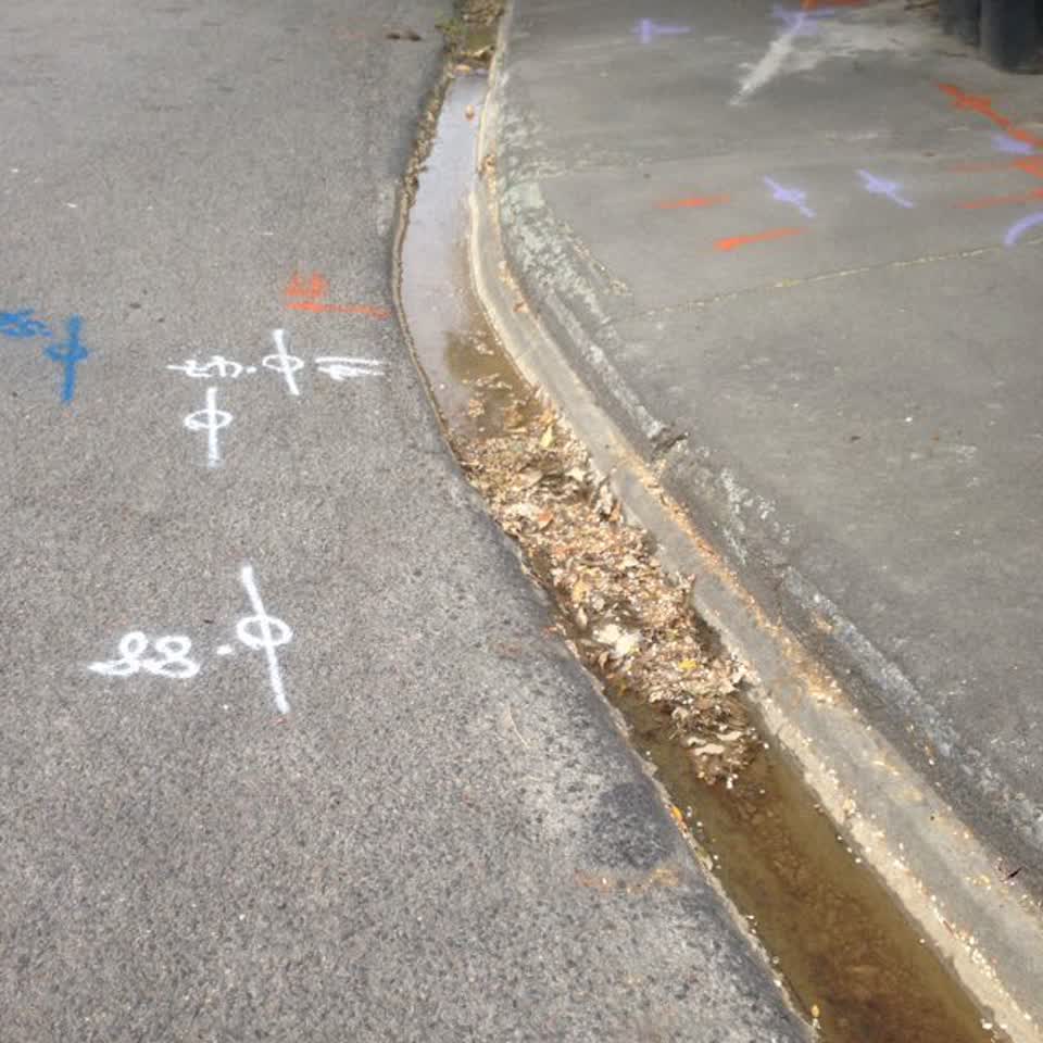 The photograph attached to this wastewater/stormwater report