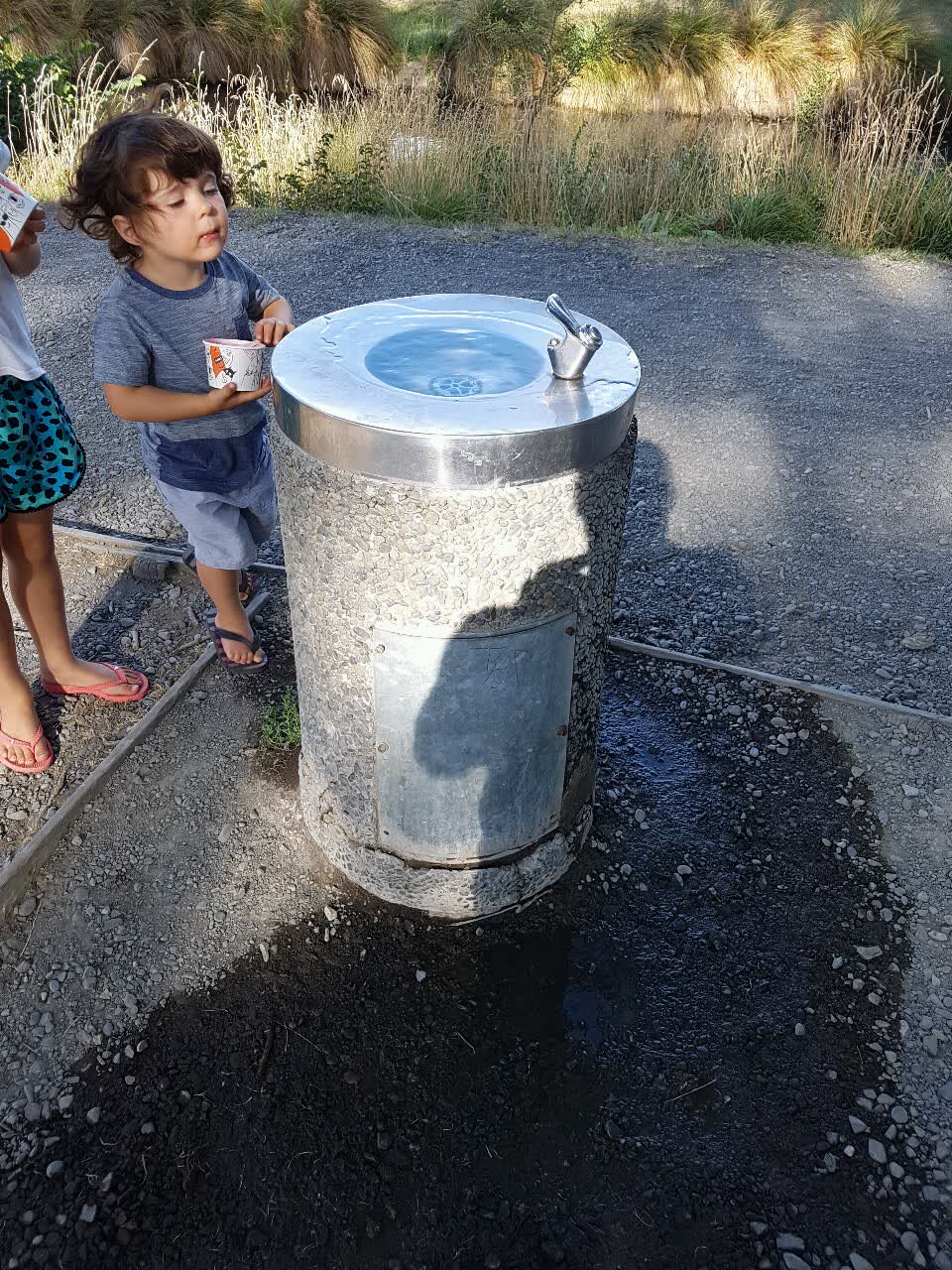 The photograph attached to this water supply report