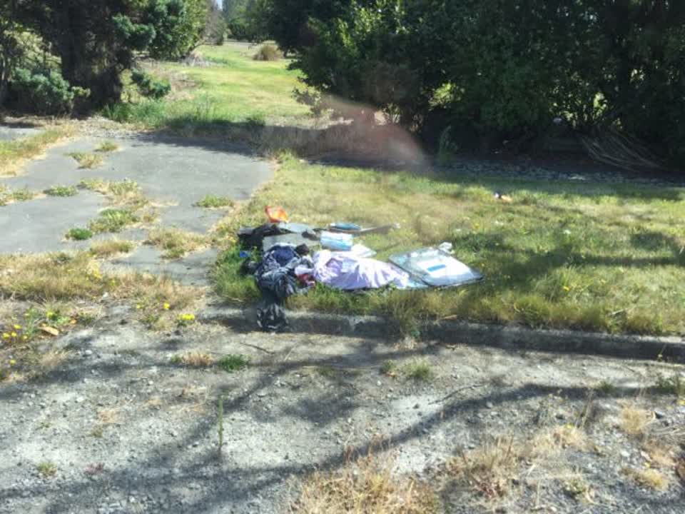 The photograph attached to this rubbish/recycling report