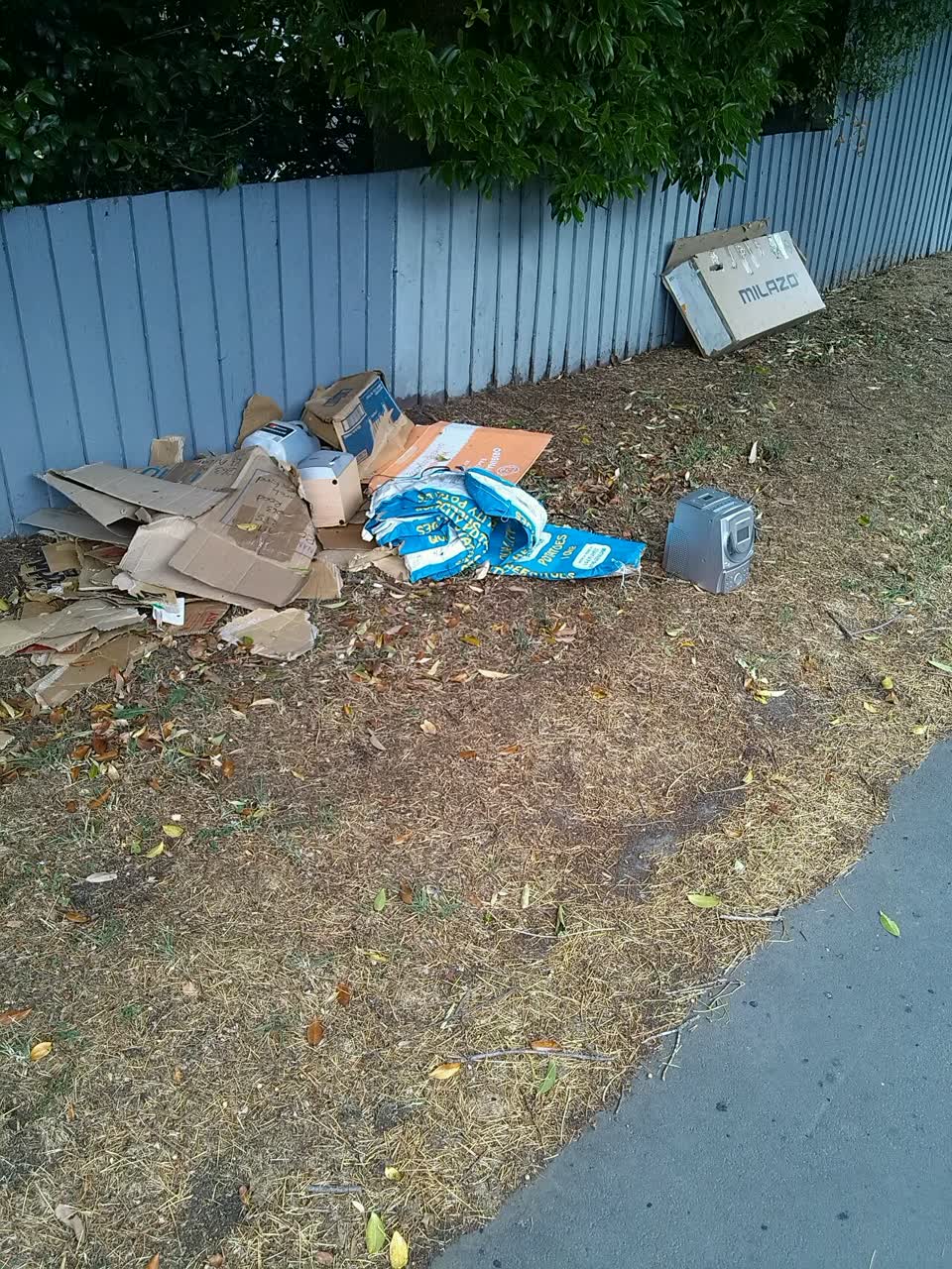 The photograph attached to this rubbish/recycling report