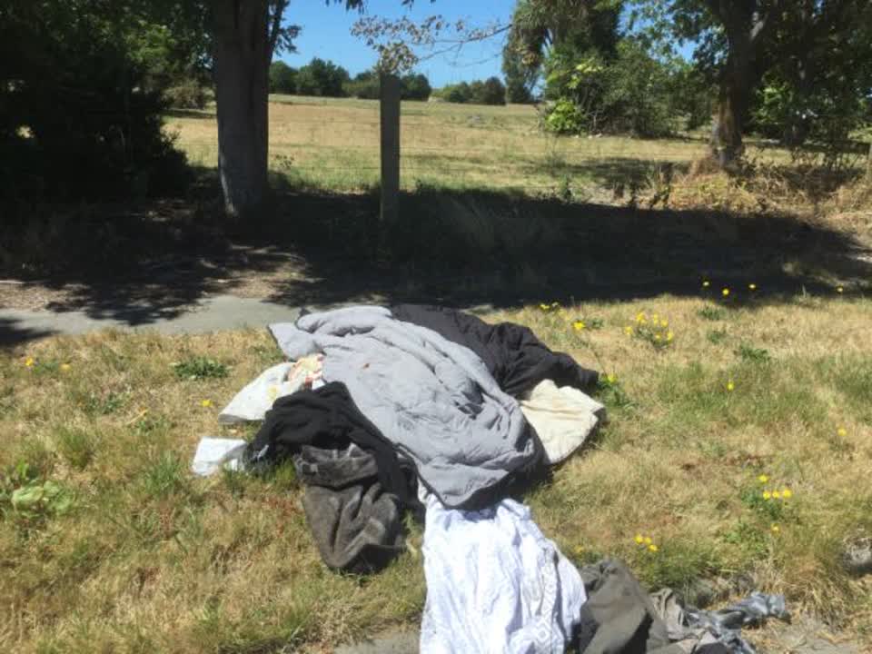 The photograph attached to this rubbish/recycling report