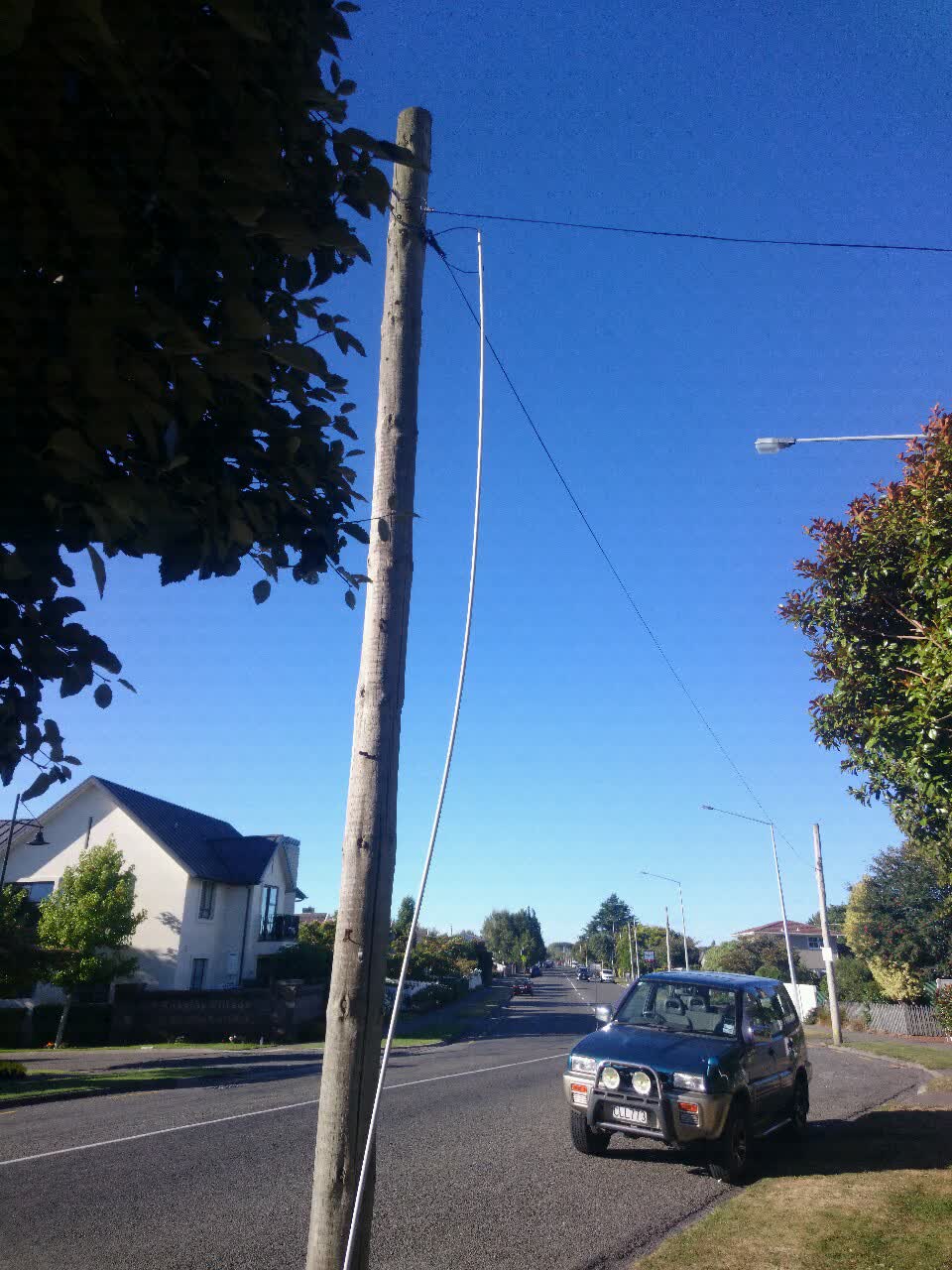 The photograph attached to this roading/streets report
