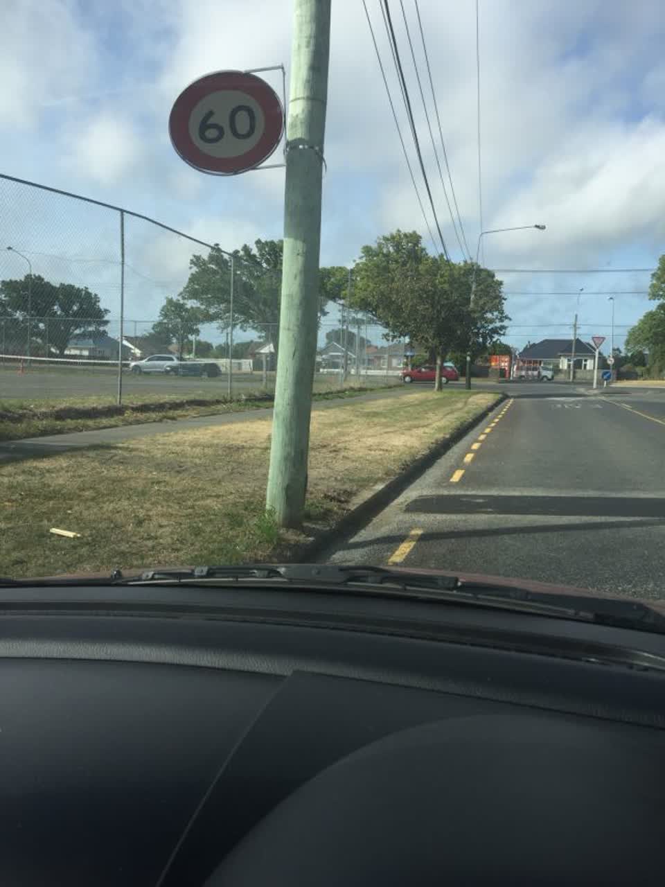 The photograph attached to this roading/streets report