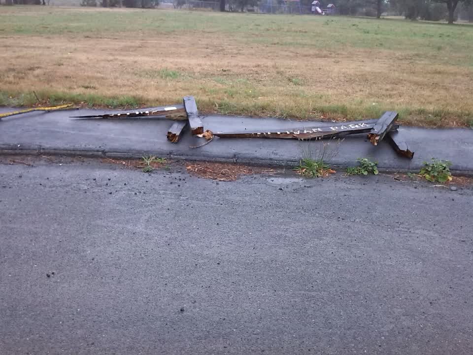 The photograph attached to this parks report