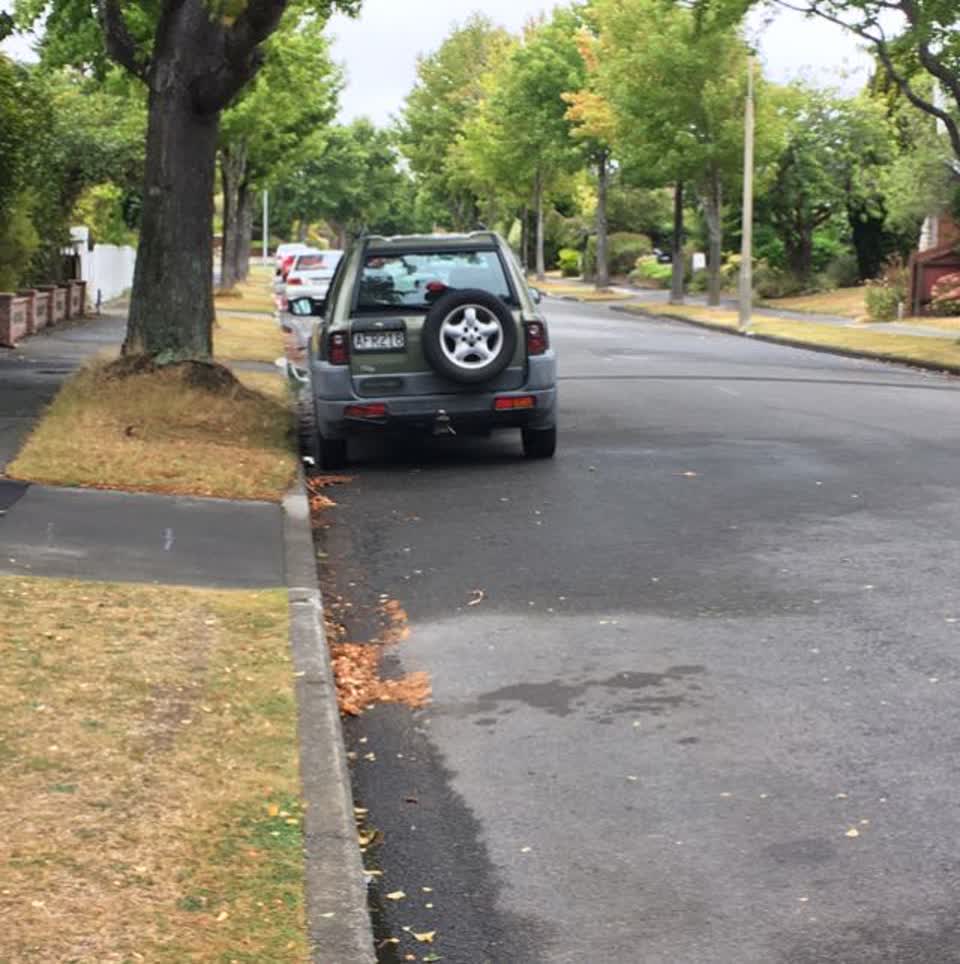 The photograph attached to this roading/streets report