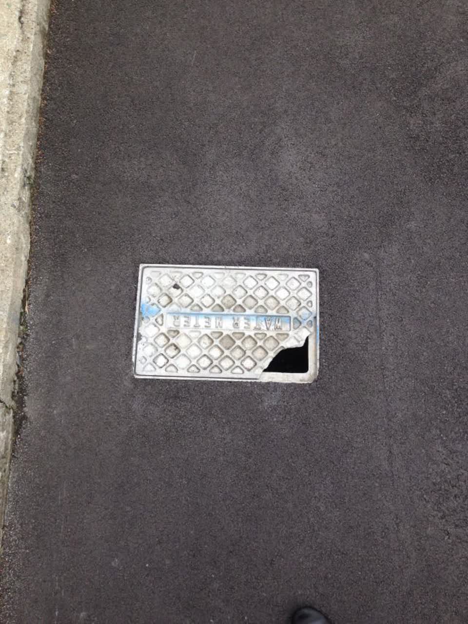 The photograph attached to this roading/streets report