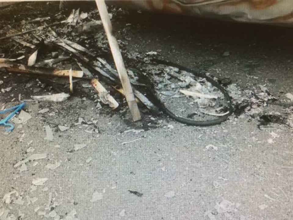 The photograph attached to this roading/streets report
