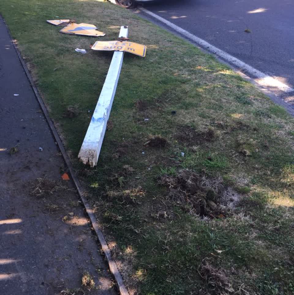 The photograph attached to this roading/streets report