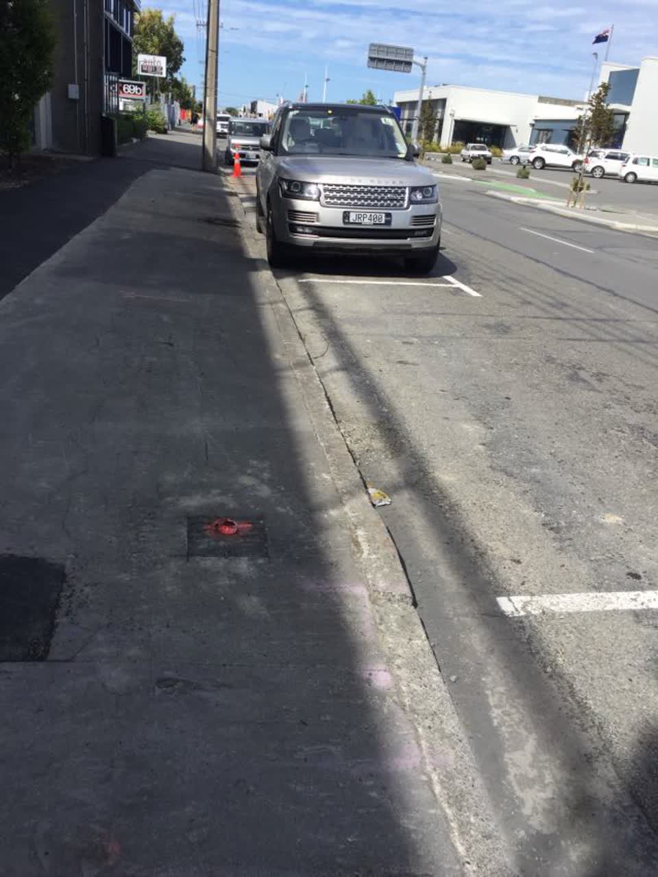 The photograph attached to this roading/streets report