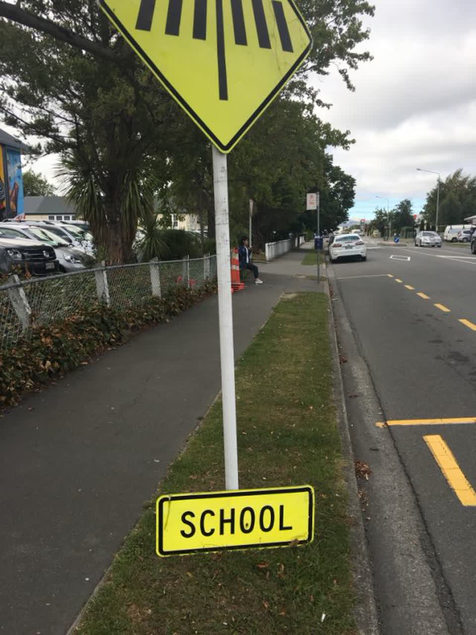 The photograph attached to this roading/streets report