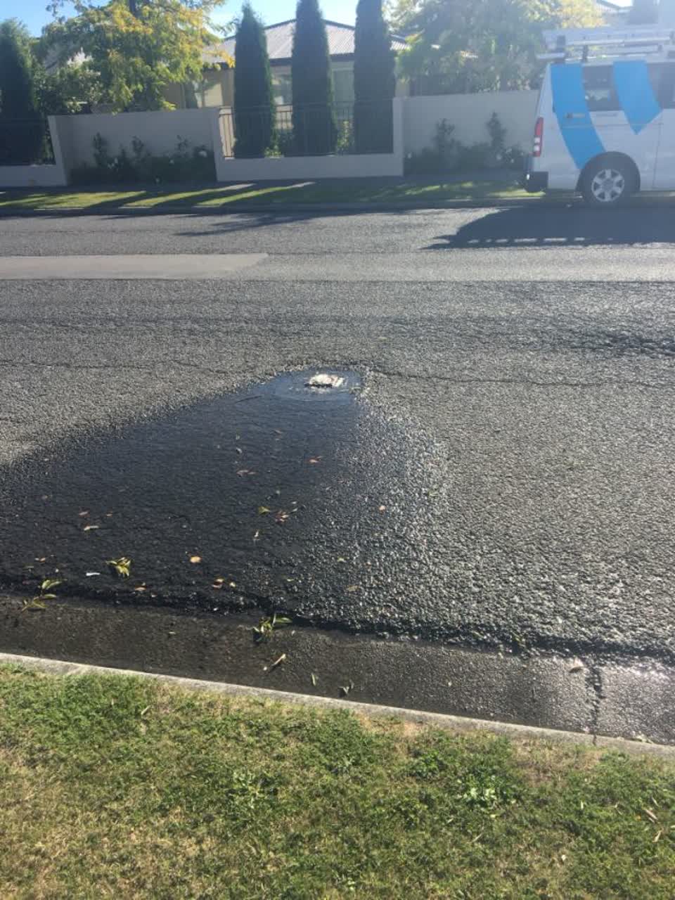 The photograph attached to this water supply report