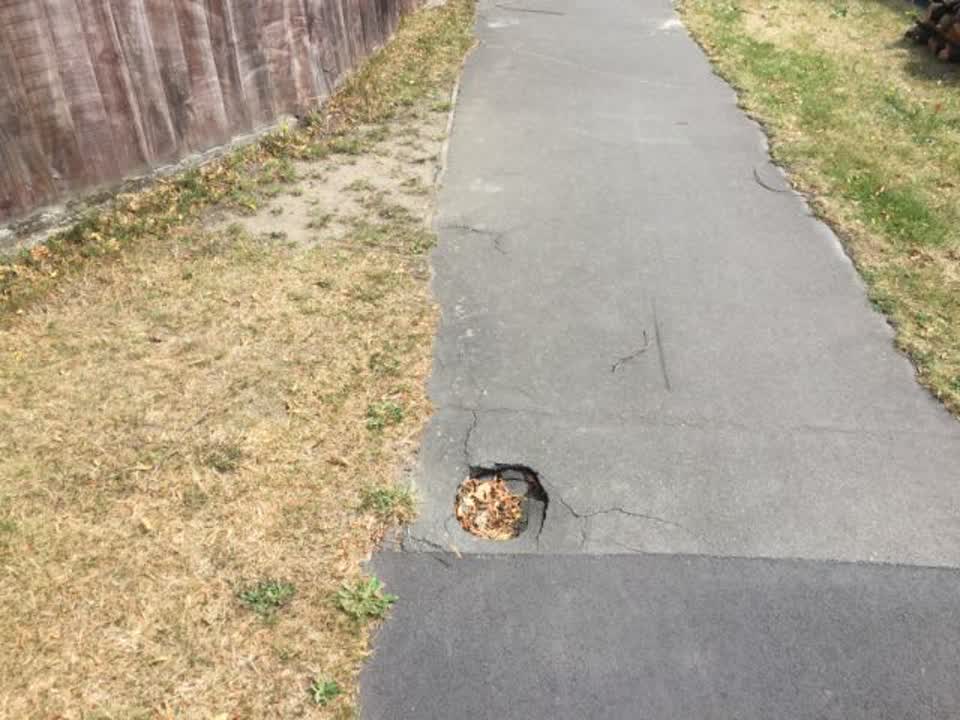 The photograph attached to this roading/streets report