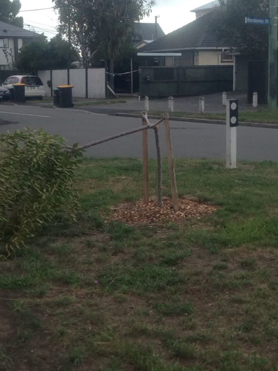 The photograph attached to this roading/streets report