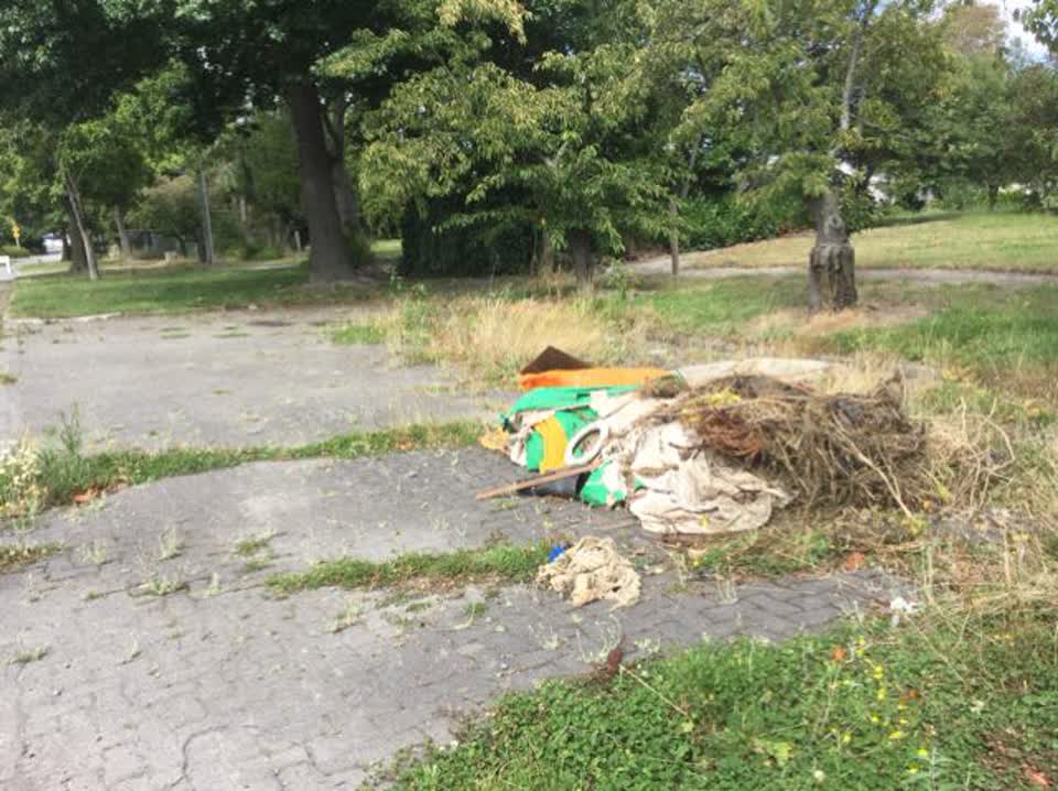 The photograph attached to this rubbish/recycling report