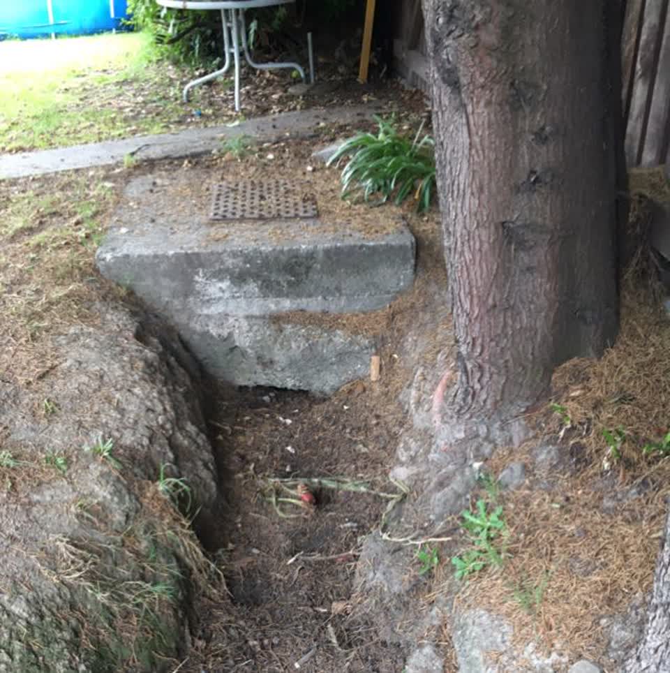 The photograph attached to this wastewater/stormwater report