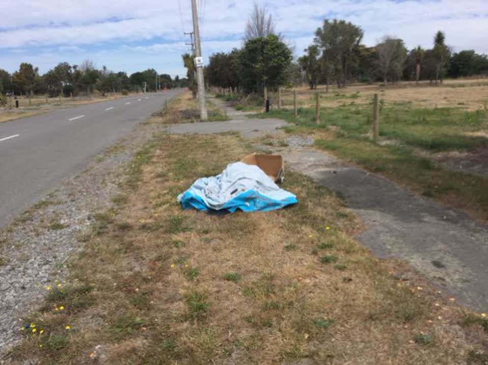 The photograph attached to this rubbish/recycling report