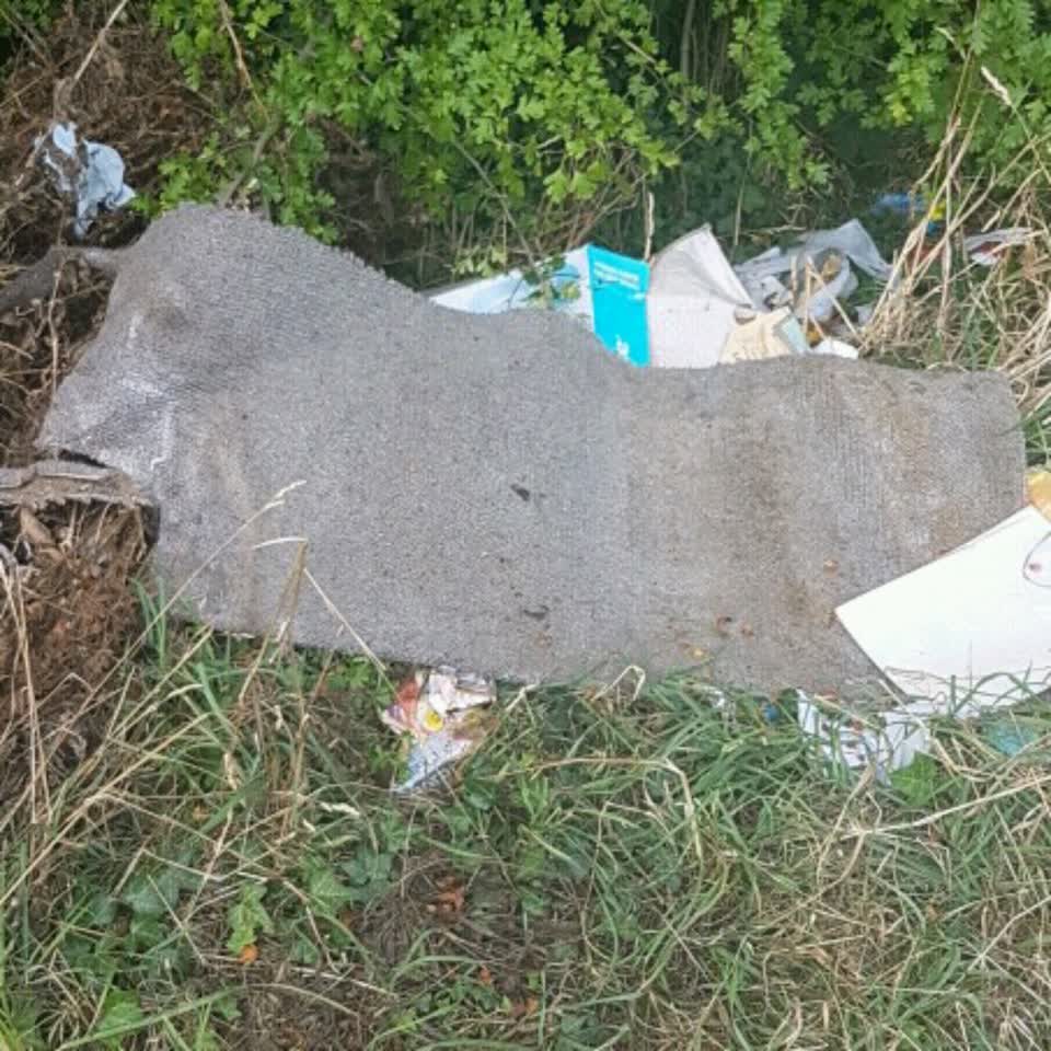 The photograph attached to this rubbish/recycling report