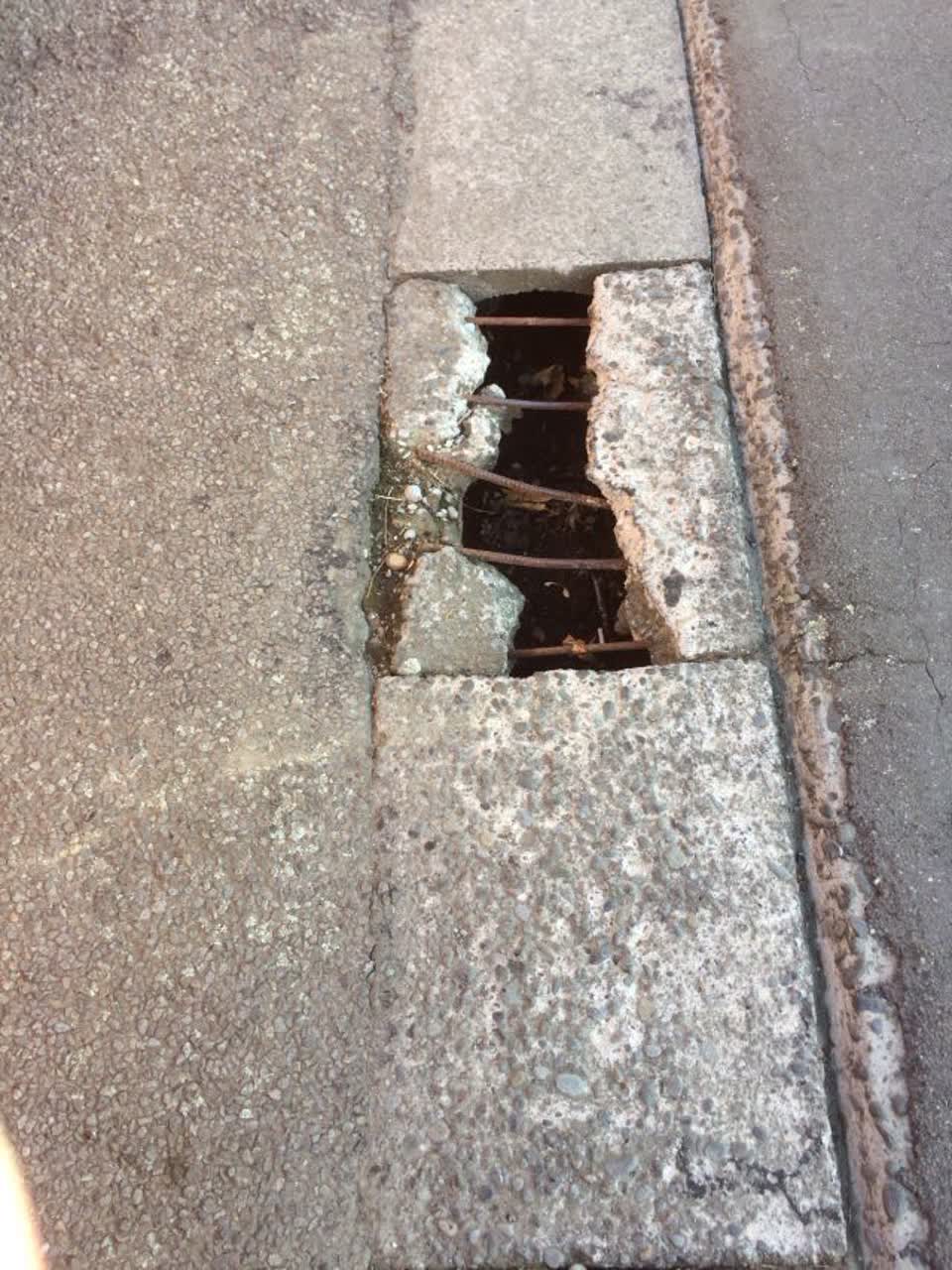 The photograph attached to this roading/streets report