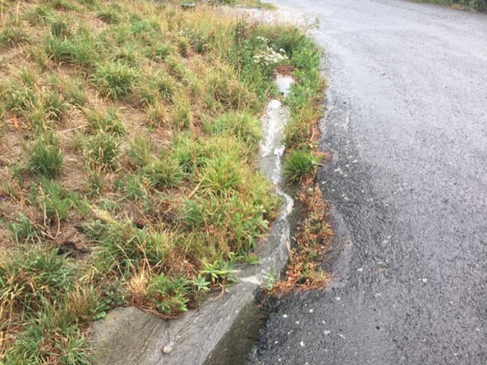 The photograph attached to this wastewater/stormwater report