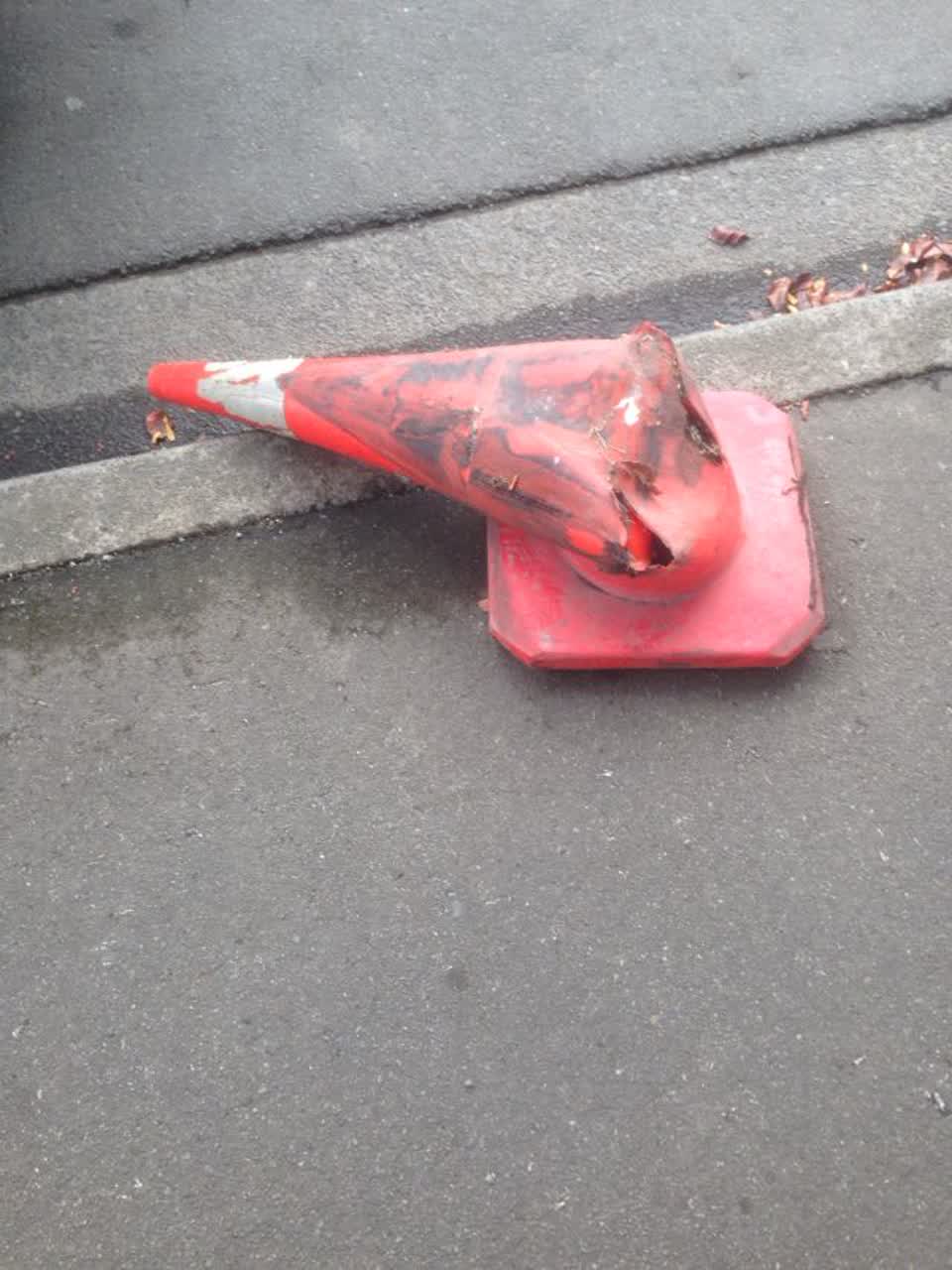 The photograph attached to this roading/streets report