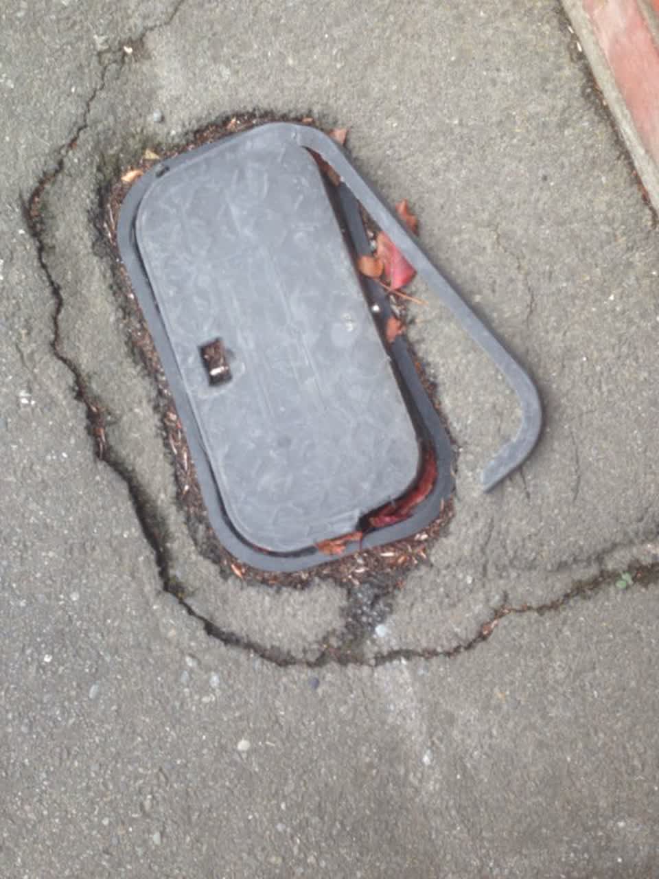 The photograph attached to this roading/streets report