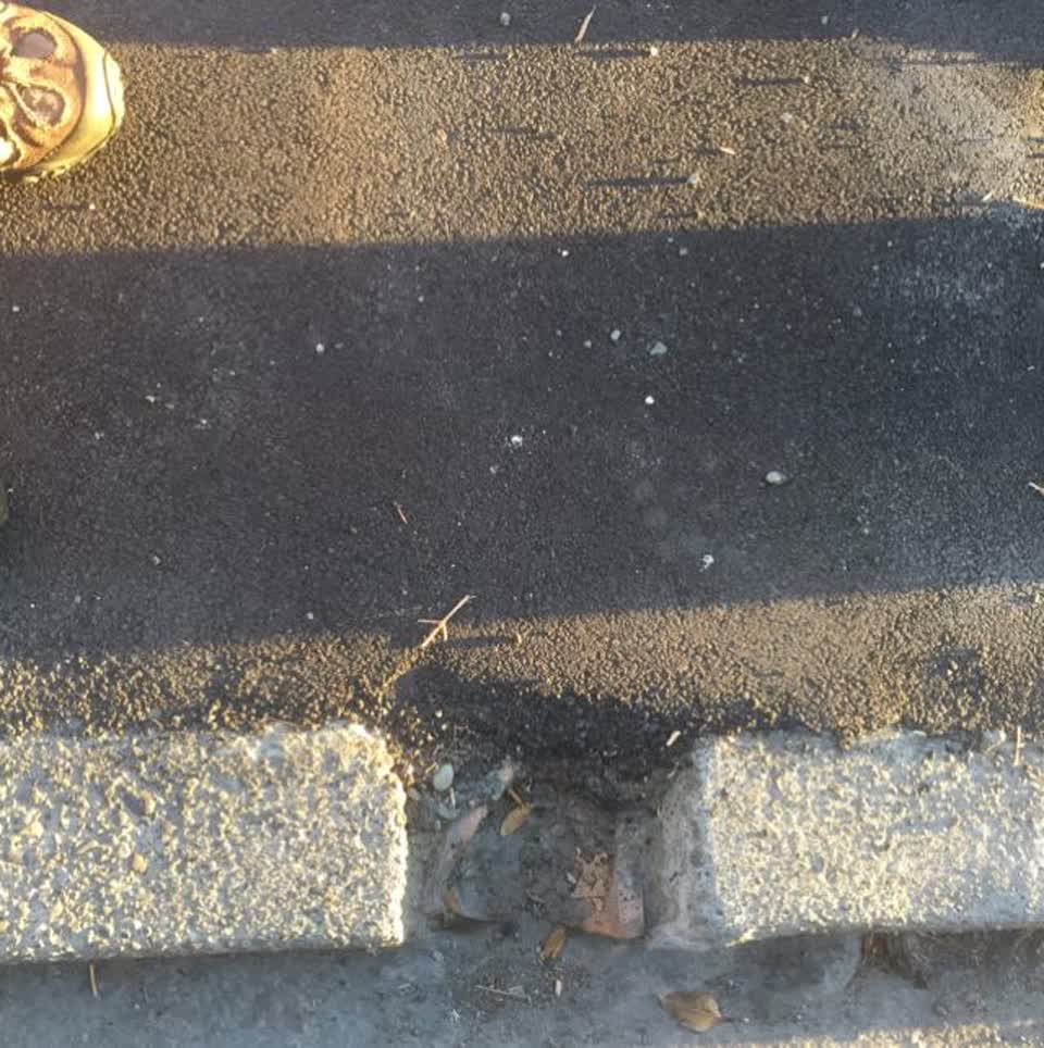 The photograph attached to this roading/streets report