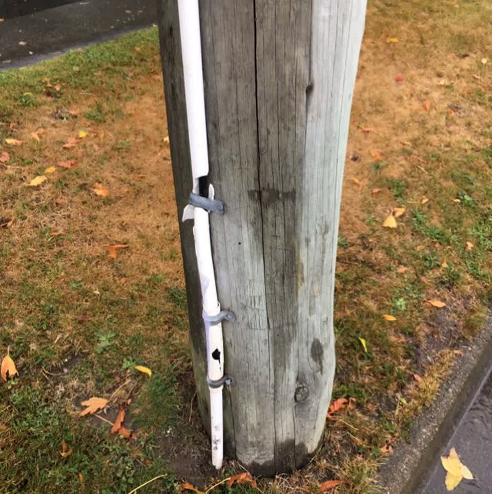 The photograph attached to this roading/streets report