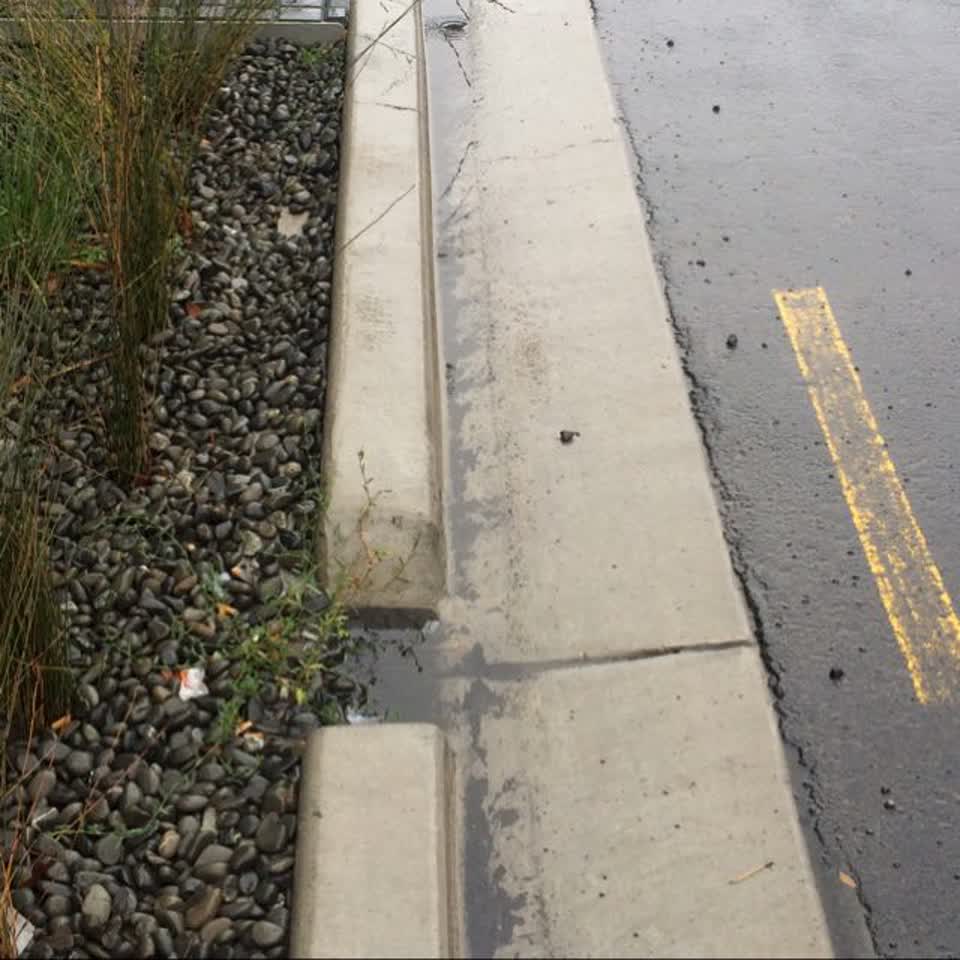The photograph attached to this wastewater/stormwater report