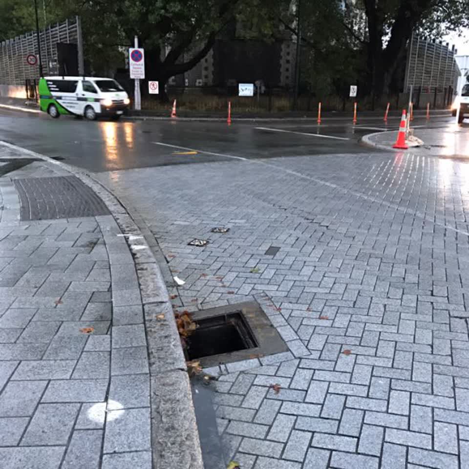 The photograph attached to this wastewater/stormwater report